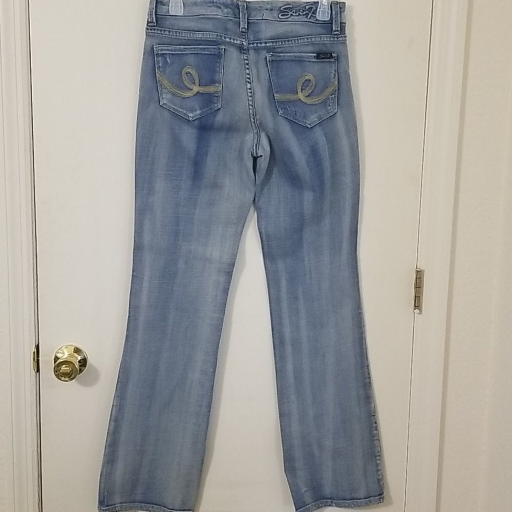 Seven 7 distressed boot cut jeans - Picture 2 of 8